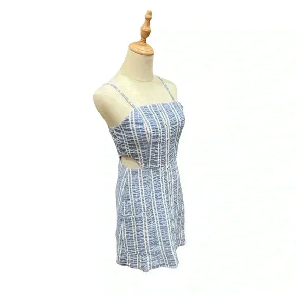Lost & Wander striped textured cut out dress Size S - Picture 1 of 6